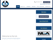 Tablet Screenshot of illinoislimousineassociation.com